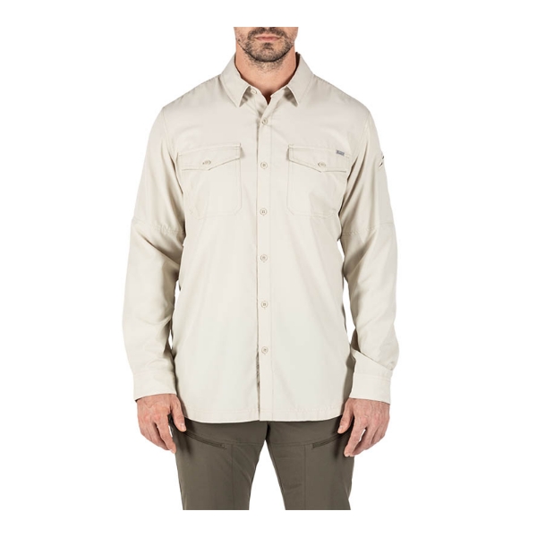 5.11 택티컬 막스맨 롱 슬리브 셔츠 (샌드) - Marksman L/S Shirt (Sand) - 메인 이미지