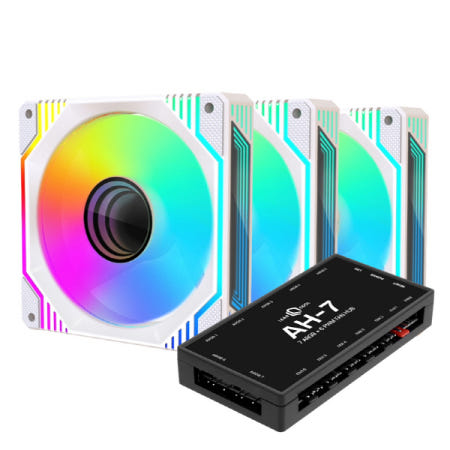 AONE STORM INFINITY ARGB PWM 120 KIT (컨트롤러/3팩  화이트)시스템쿨러