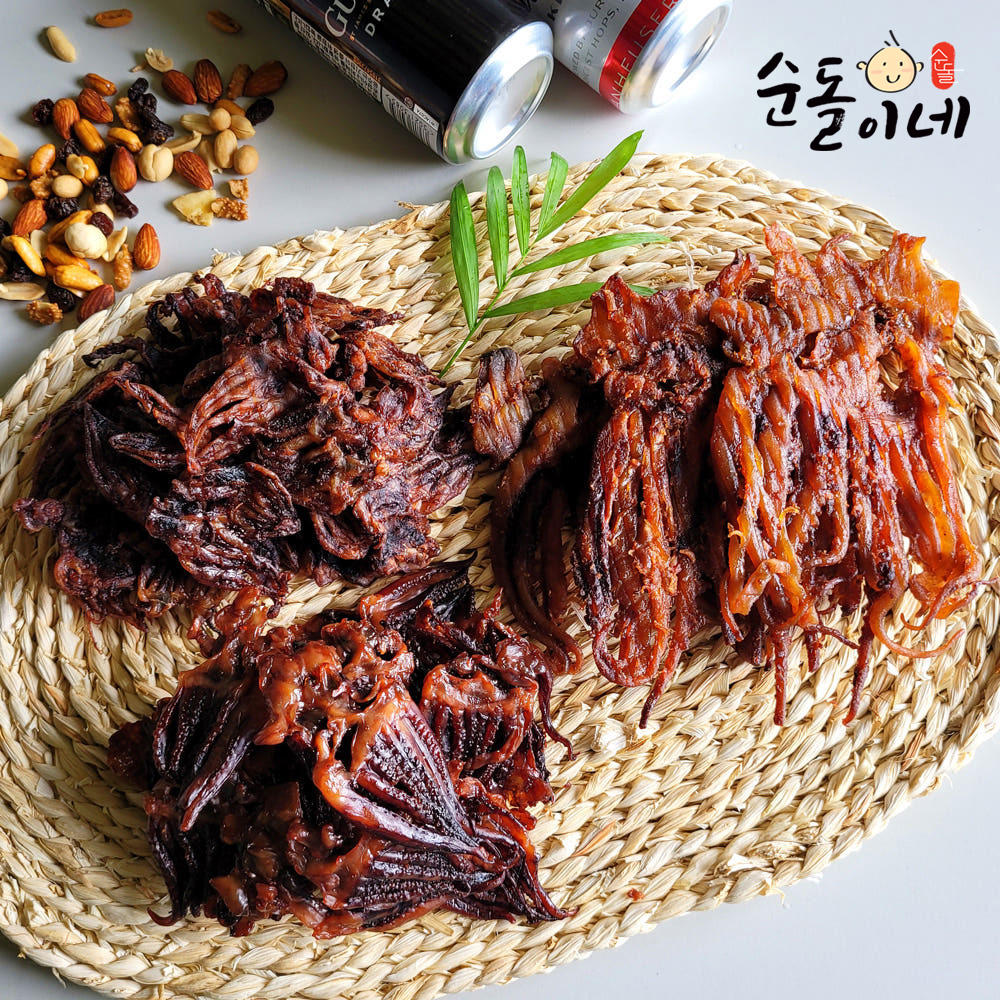 순돌이네 오징어 통통 까망 납작 오다리 숏다리 300g 제품 이미지