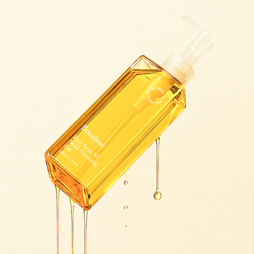 보나쥬르 비건 라이스브랜 90 클렌징오일 200ml - 상품 이미지
