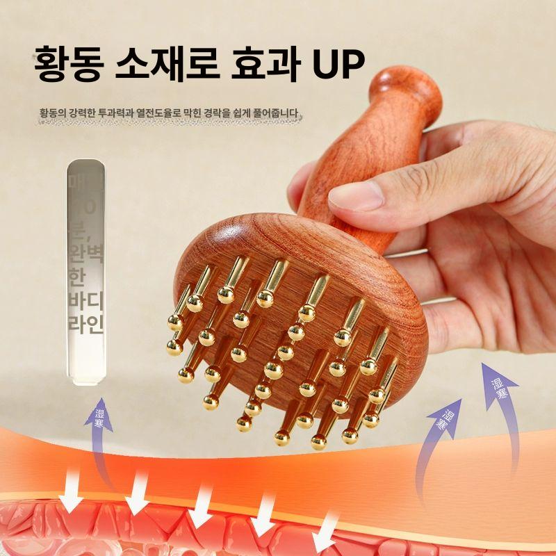 괄사 마사지 황동 다용도 브러시 브러쉬 다이마이 브러시 단품 500ml 영상 - 상세 이미지 3