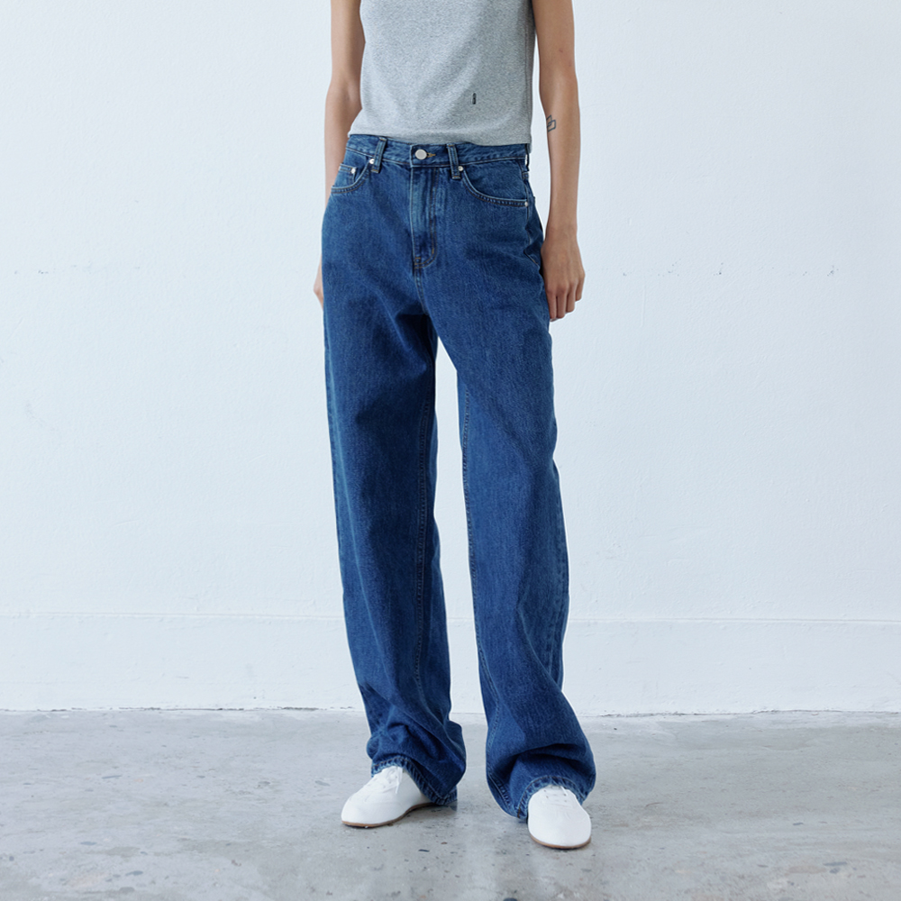 [블루브릭] Wide denim (dark blue) - 상세 이미지 2