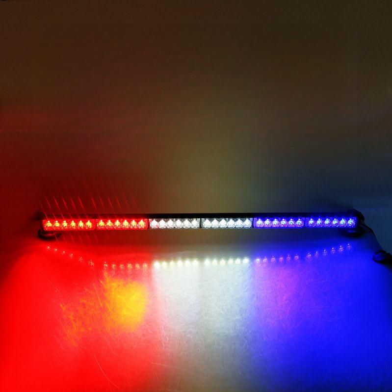 차량용 LED 싸이키 렉카 싸인카 경광등 A / 양면 빨+흰+파 12-24V / 2개 - 메인 이미지
