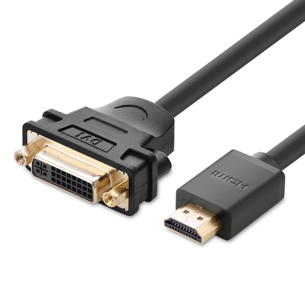 유그린 DVI HDMI 양방향 변환 젠더 케이블 20136