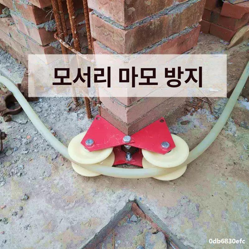 밧줄 도르래 2관절 직경 풀리 고도 등반 옐로우 소형 50x80 더블후크 포함 - 상세 이미지 5