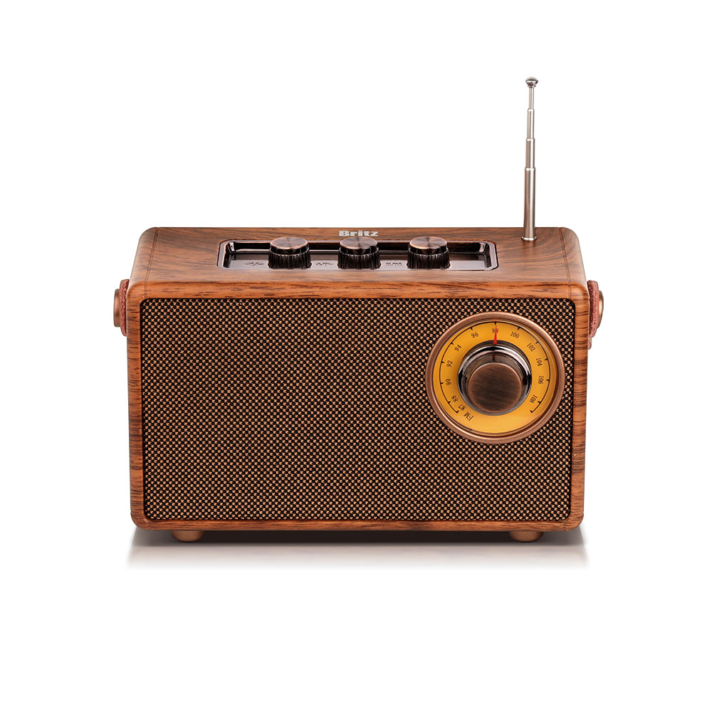 브리츠 BA-MK5 포터블 블루투스 스피커 탁상용 FM 라디오 USB AUX - 상세 이미지 4