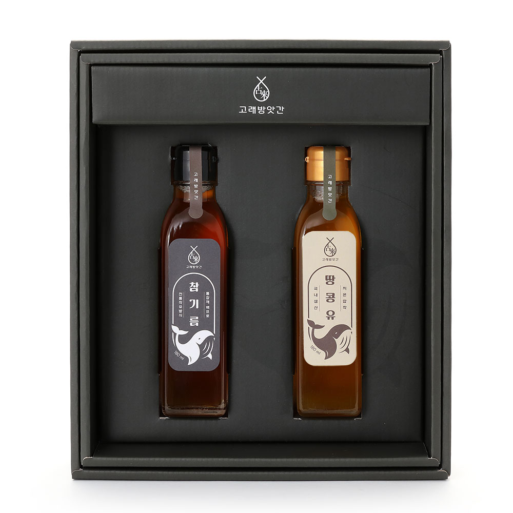 명품3호 국산 참기름 땅콩유 명절 선물세트 180ml 행사 결혼 답례