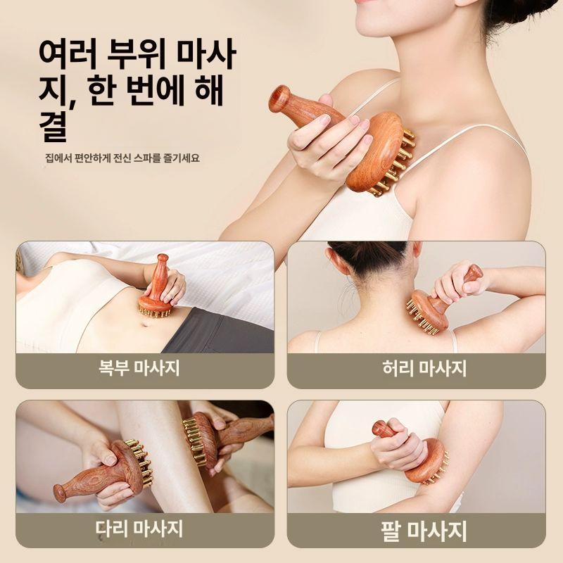 괄사 마사지 황동 다용도 브러시 브러쉬 다이마이 브러시 단품 500ml 영상 - 상세 이미지 2