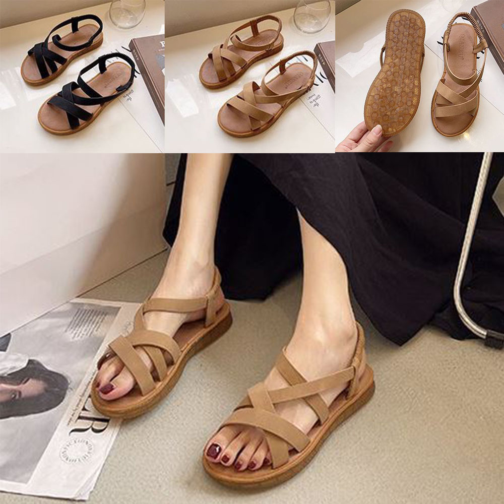 여성 스트랩 샌들 질긴 밴딩 여자 여름 외출 패션 신발