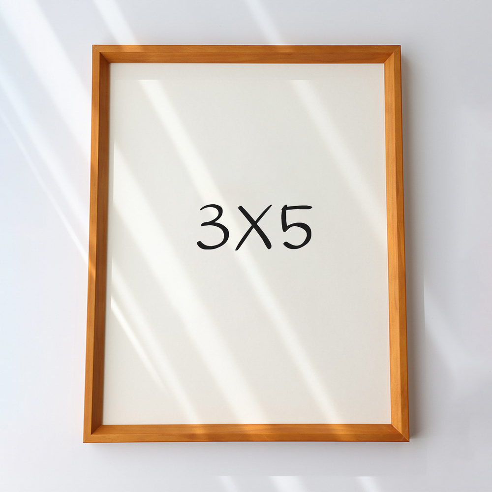 7mm삼각 나무액자 사진액자 포토테이블 소형 탁상 3x5 76x127mm, 연밤 - 메인 이미지