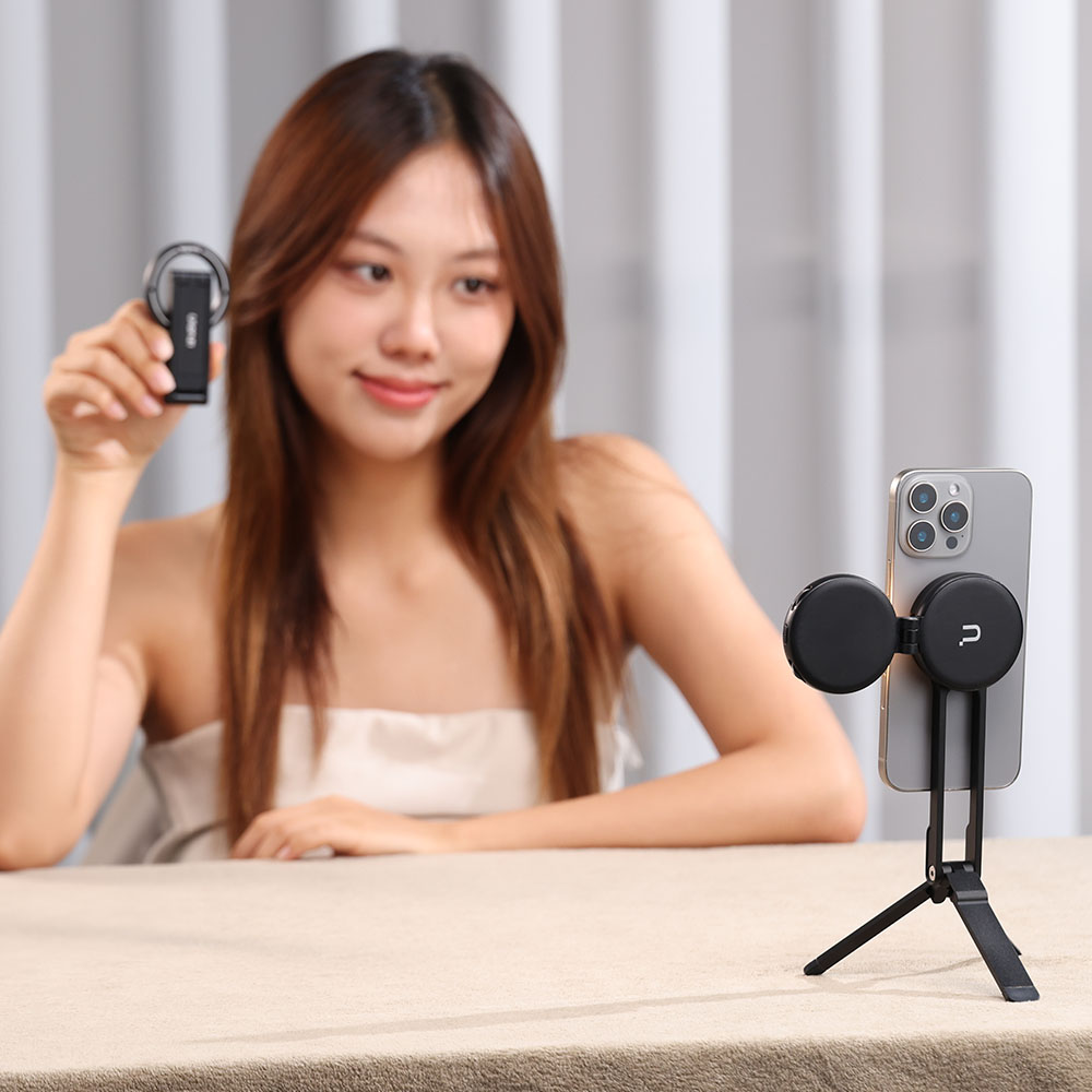 울란지 맥세이프 마그네틱 셀카봉 삼각대+조명 키트 (LM19 조명 + MA30 실버) 이미지 7
