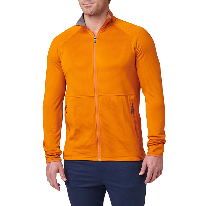 5.11 택티컬 스트라토스 풀 집업 (선셋 오렌지) - Stratos Full Zip (Sunset Orange) - 메인 이미지