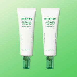 [더블구성] 이니스프리 그린티 히알루론산 진정 수분 선세럼 SPF50+ ... 솔직 후기 | 피부 타입별 분석 - 상품 이미지 1