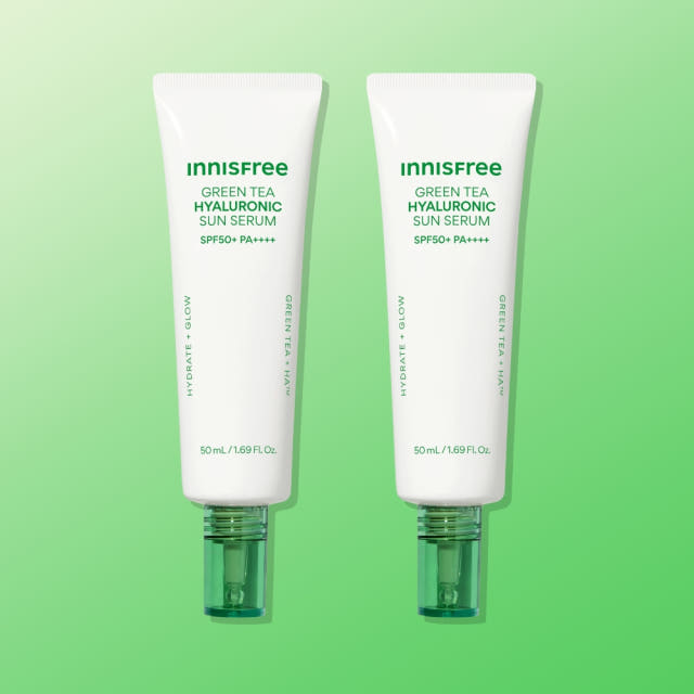 이니스프리 그린티 히알루론산 진정 수분 선세럼 SPF50+ PA++++
