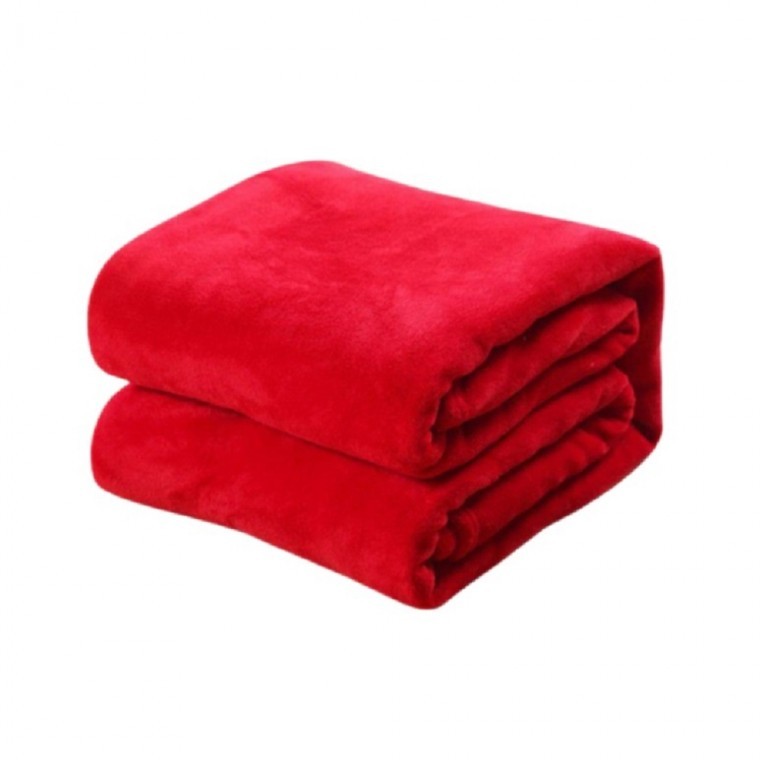 플란넬 담요 레드 극세사담요 캠핑담요 - 상품 이미지