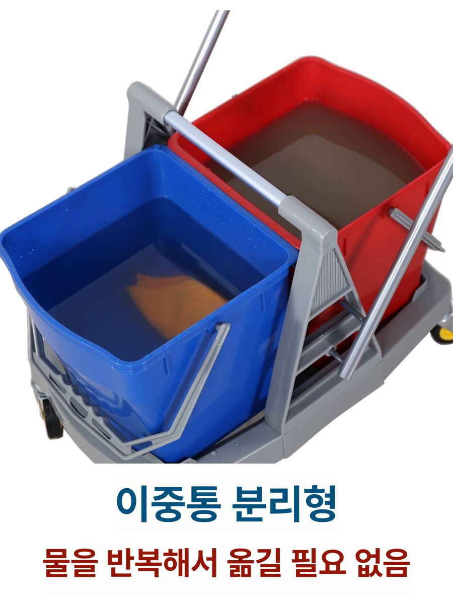 이동식 걸레짜는통 밀대걸레 청소용품 화장실 창고 걸레 제조사 기본 - 상세 이미지 4