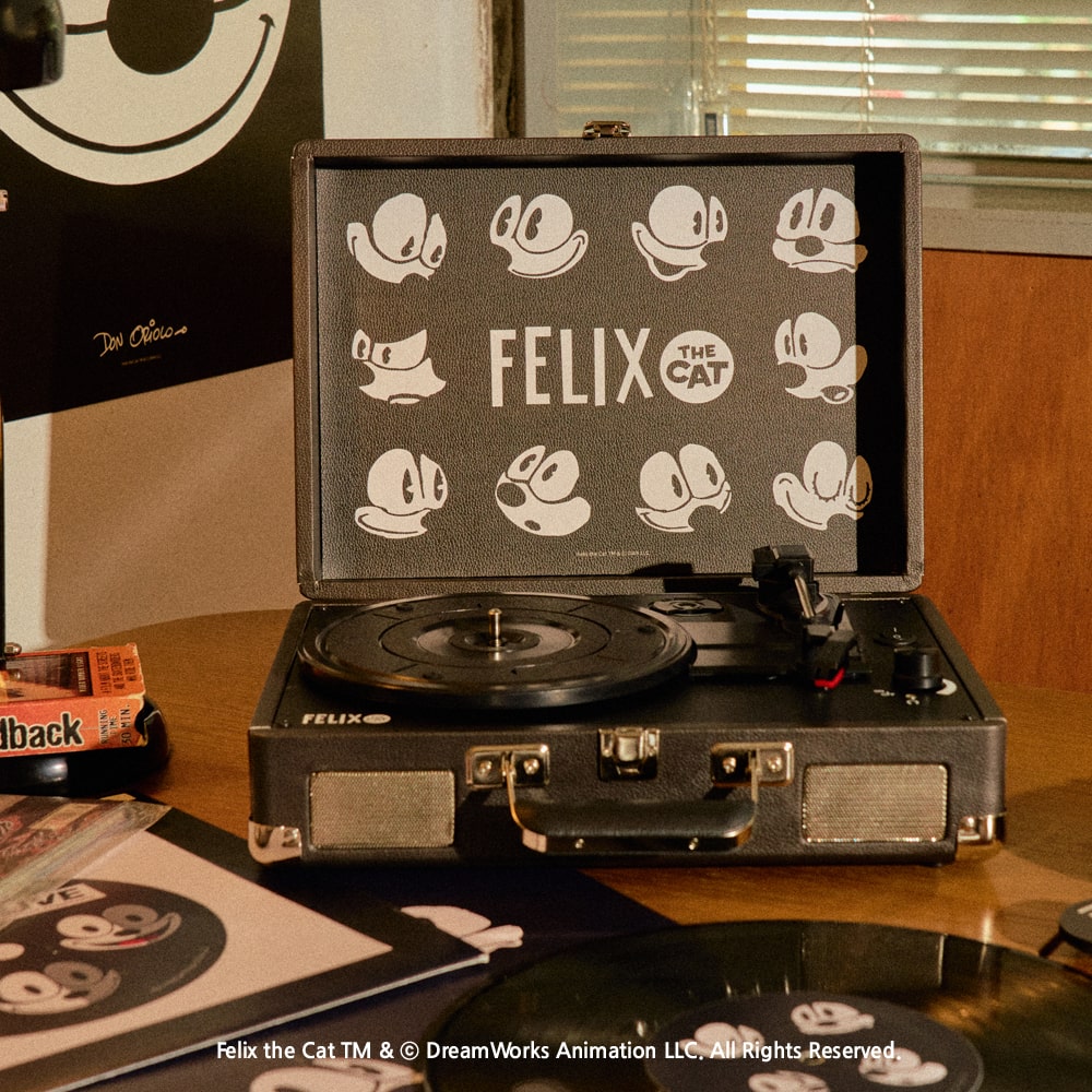 노빅딜 펠릭스 턴테이블 레트로 올인원 무선 블루투스 스피커