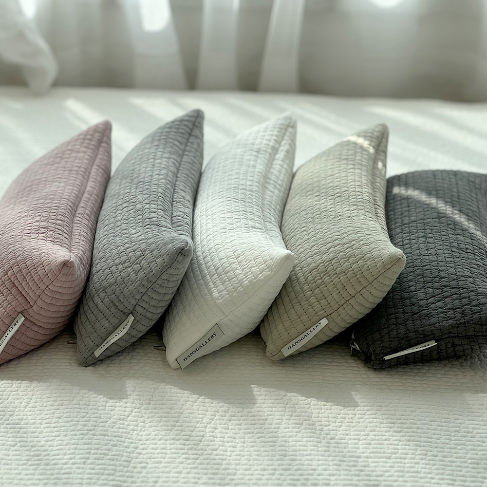 한스갤러리 바이오비드폼 줄누비 경추 거북 일자 목 베개 15x40 저분자