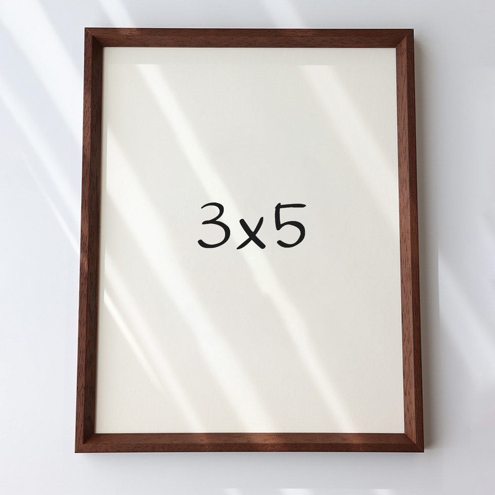 7mm삼각 나무액자 사진액자 포토테이블 소형 탁상 3x5 76x127mm, 샴페인 - 메인 이미지