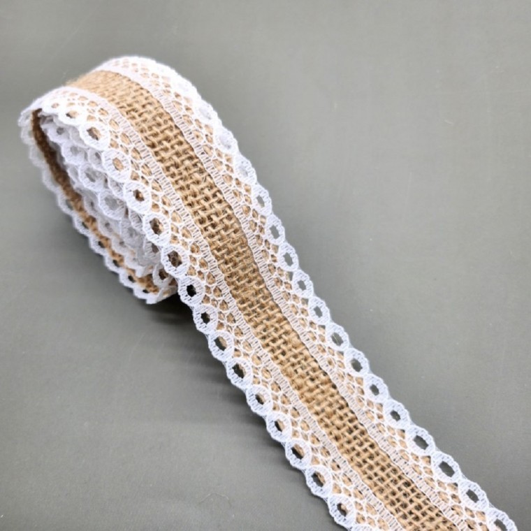 레이스 마끈 2.5cm B타입 포장공예 리본공예 - 상품 이미지
