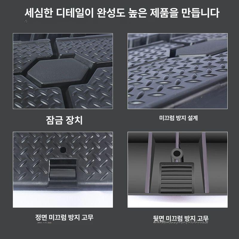 자동차 간이 리프트 계단 수리 램프 경사로 경사 공업용 두꺼운 관리 경사로 1쌍 - 상세 이미지 4