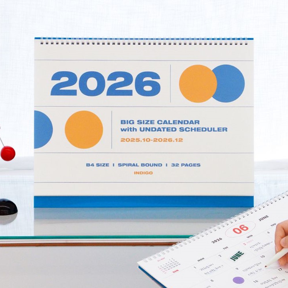 2026년 대형 탁상달력 특 B4 26년 2026 빅 데스크 스케줄러 기본, 1개 - 상세 이미지 5