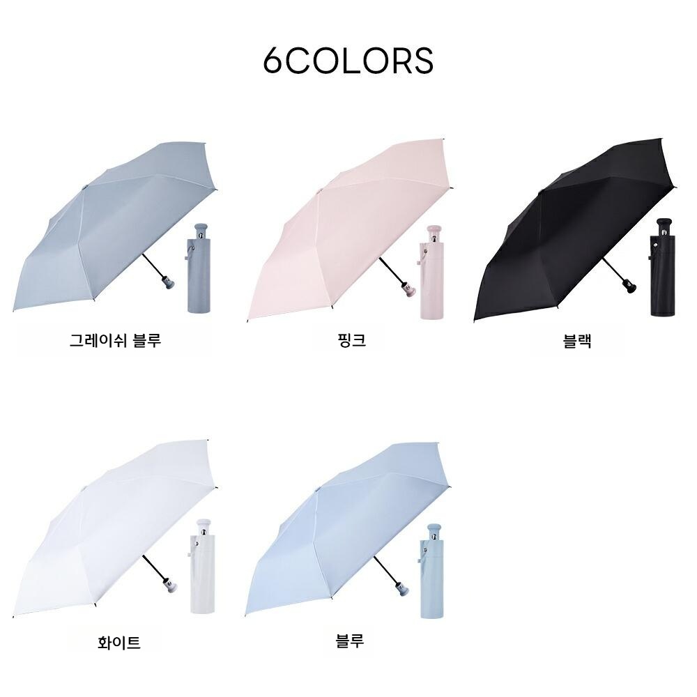 KONCIWA 접이식 우산 차광 UV차단 양산 A2024BS002 화이트 - 상세 이미지 3