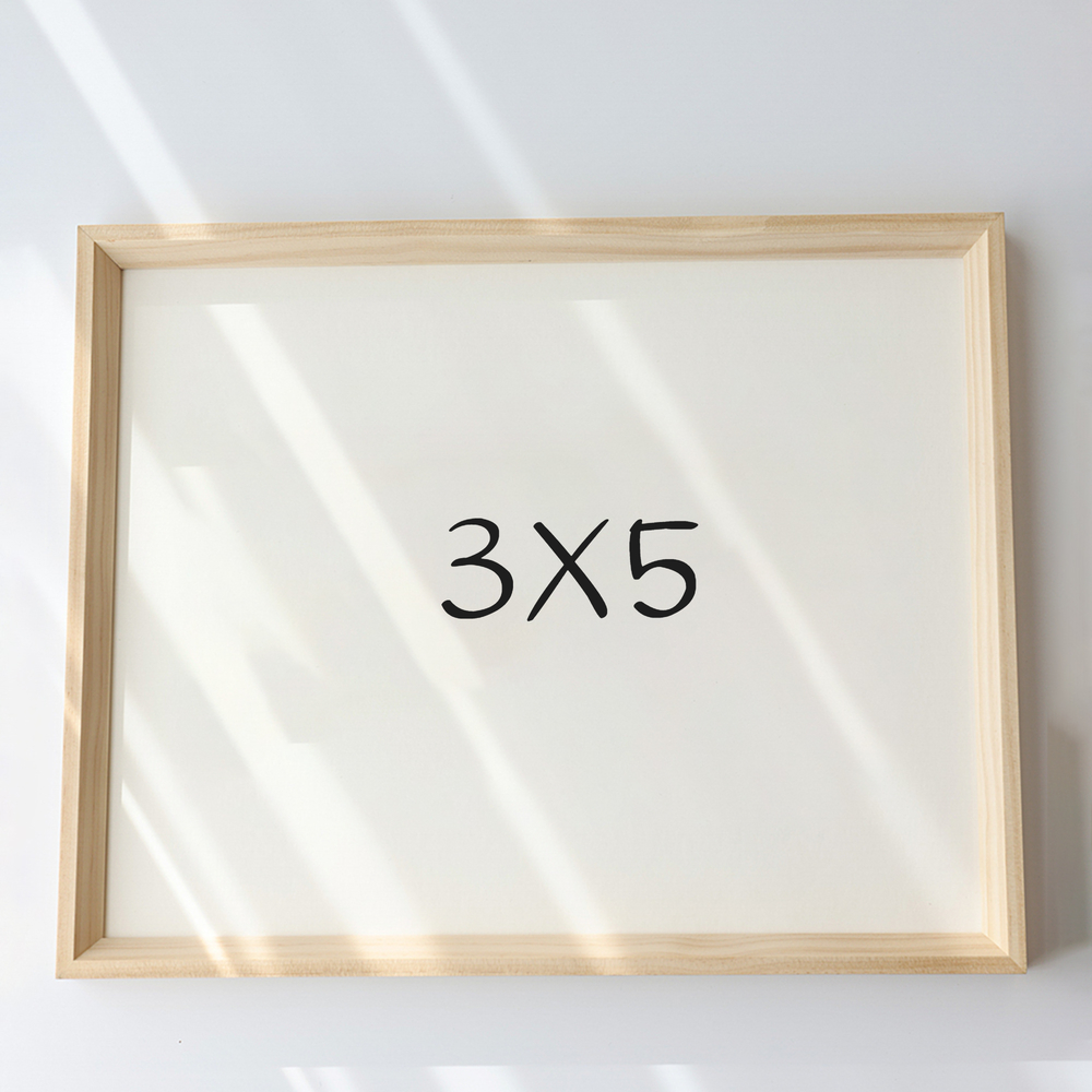 7mm삼각 나무액자 사진액자 포토테이블 소형 탁상 3x5 76x127mm, 내츄럴 - 메인 이미지