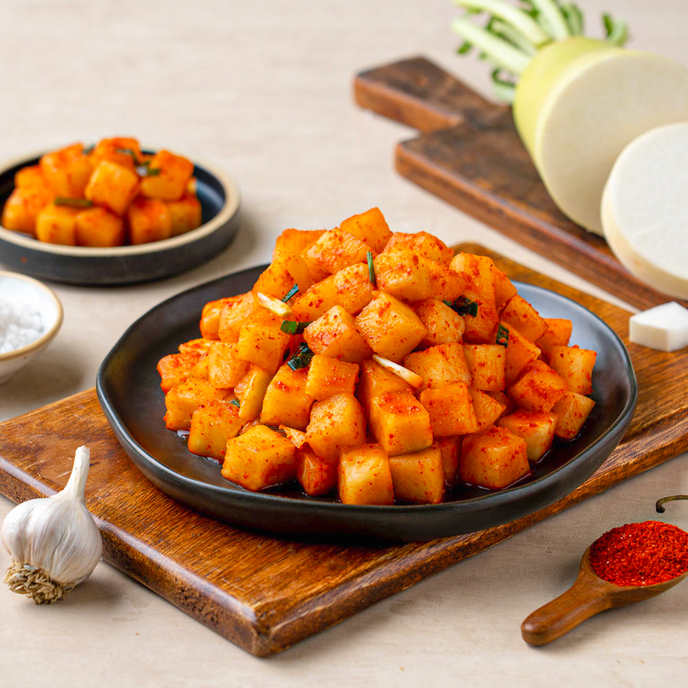 전라도 깍두기 1kg 3kg 8kg 국내산 100% 무 김치 당일제조 - 상품 이미지