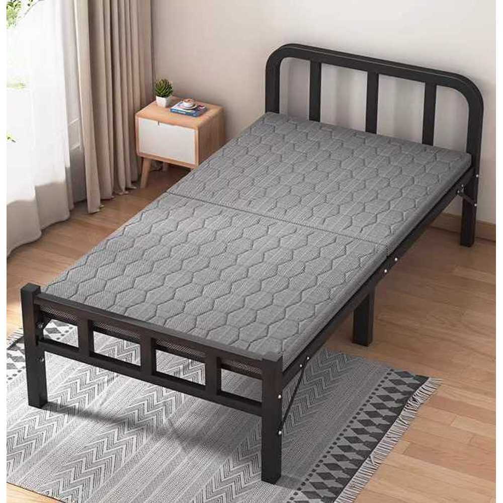 접이식 철제 침대 프레임 자취방 깔판 받침대 철재 스틸판 190x70cm - 상품 이미지