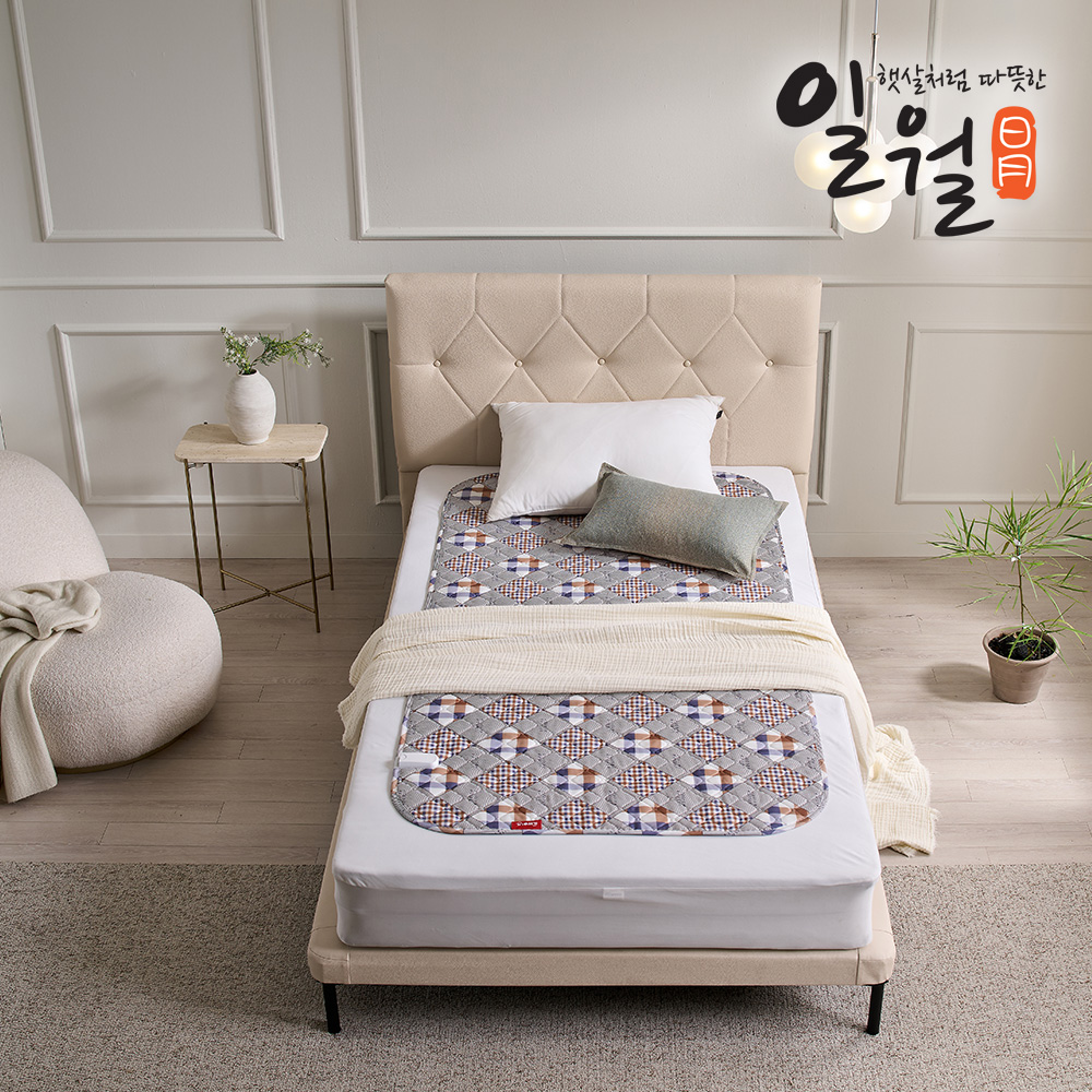 일월 전기매트 코지하우스 워셔블 탄소 카본매트 전기장판 전기요 싱글