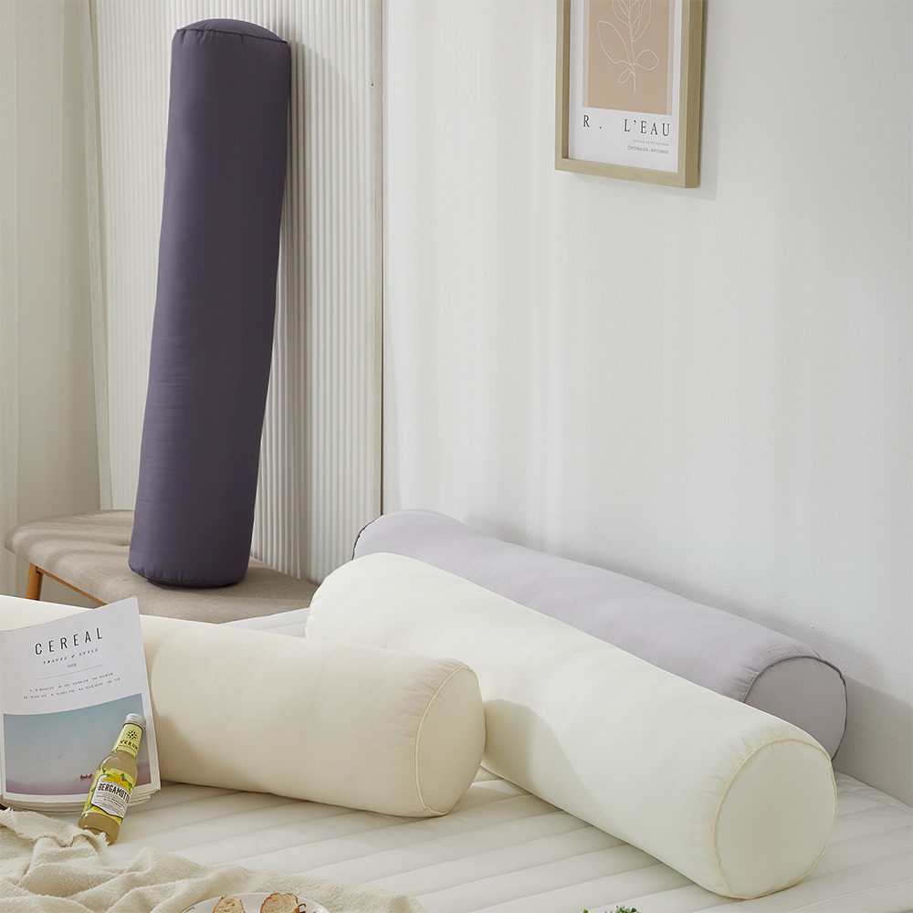 집앤콕 바디필로우 알러지 케어 원형 대형 롱쿠션 안고자는 긴베개 102x20 솜포함