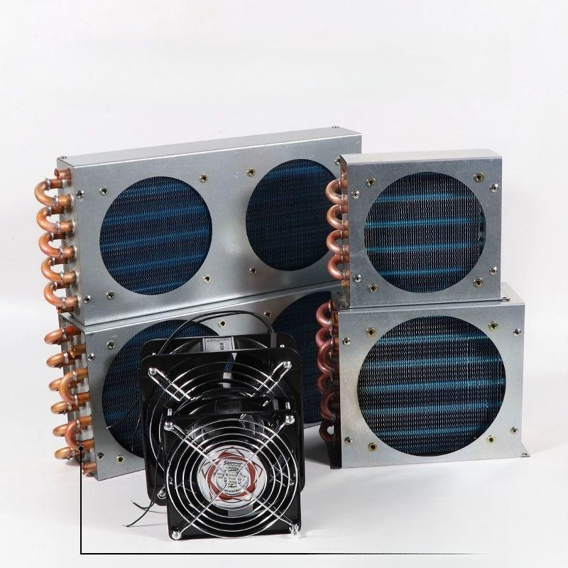 판형열 교환기 농막 구리 증발기 판형 물콘 냉각팬 2x5x120 냉각기 - 상품 이미지