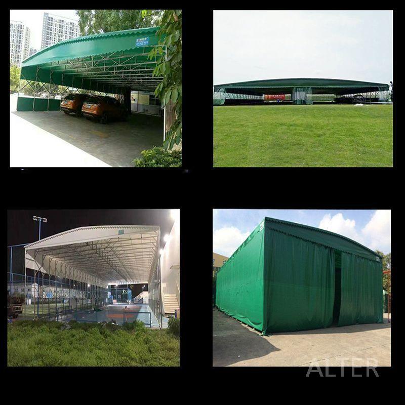 대형 캐노피 비가림막 천막 자바라 접이식 포장마차 4x6x2.5m 녹색 - 상세 이미지 3