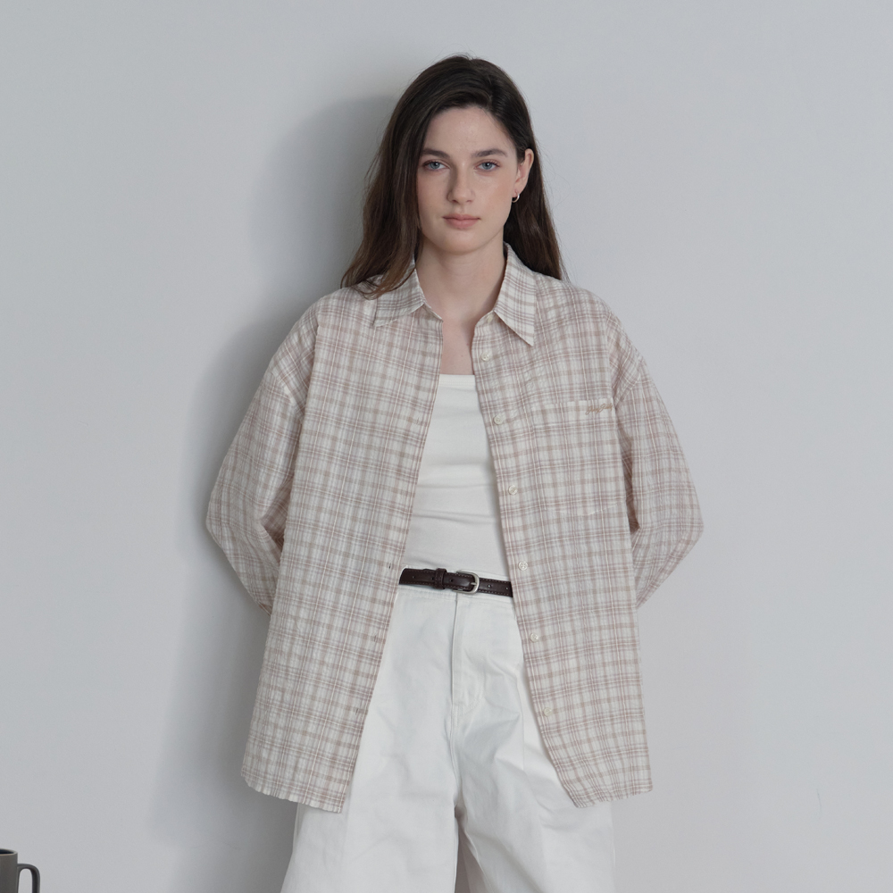 [N도착보장][쥬시쥬디] 루즈핏체크셔츠 JZWS024A