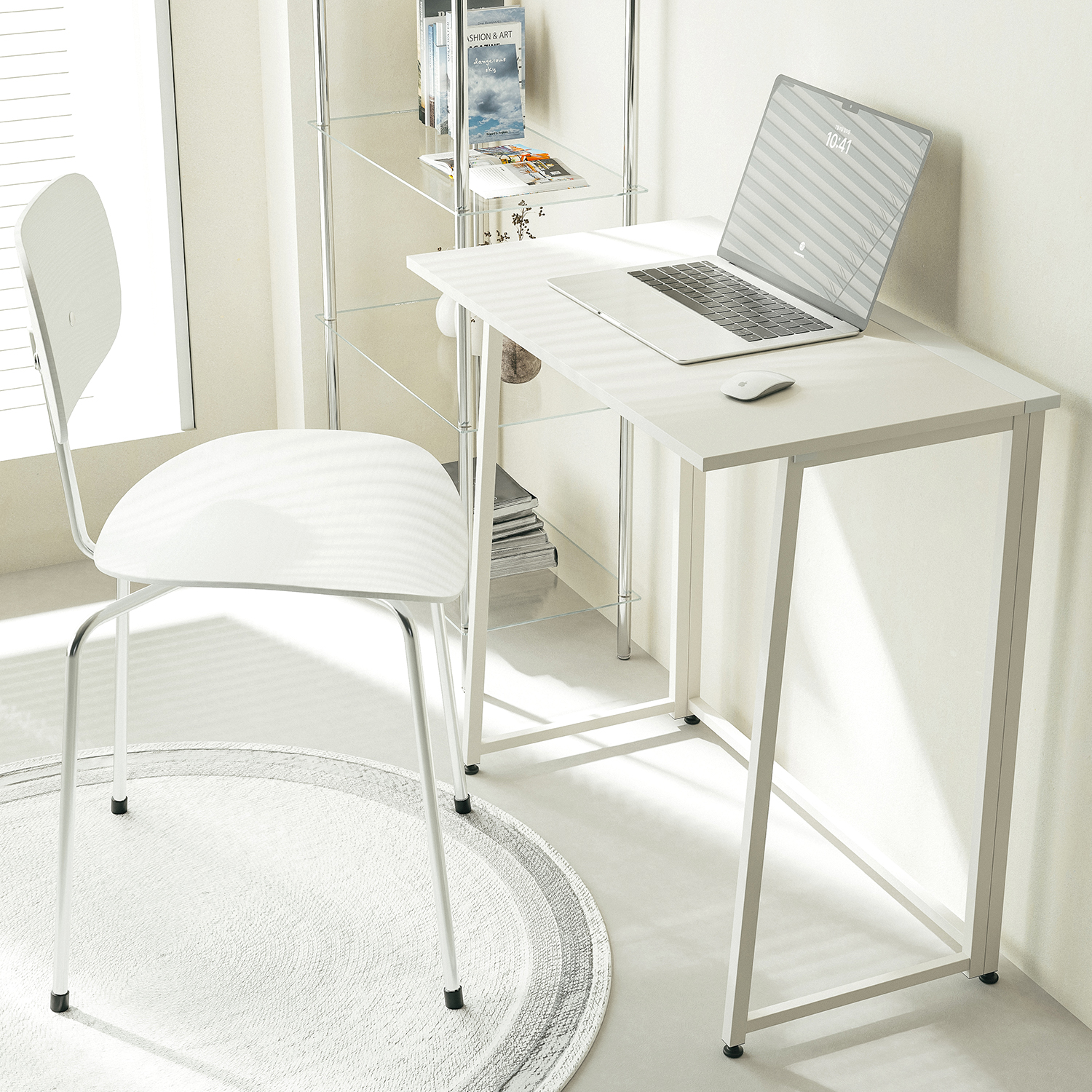 마일드 접이식책상 철제 데스크 미니 책상 원룸 좁은 책상 간이