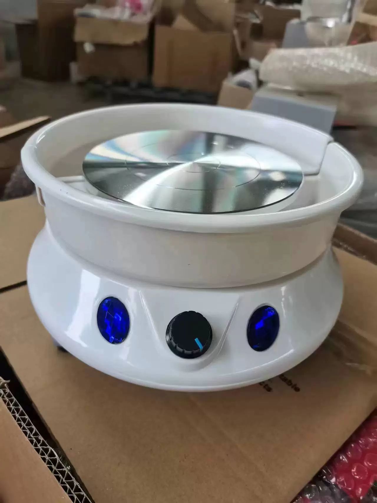 도자기 취미 도예 체험 충전식 자동 가정용 테이블 350W 테이블 이중 테두리 30cm - 상세 이미지 5