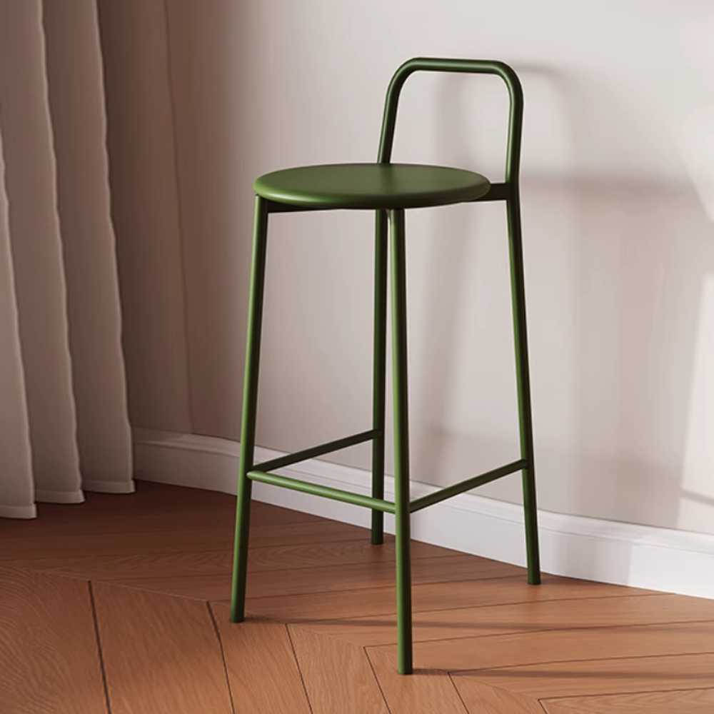 철제 바 의자 아일랜드 식당 바텐 업소용 카페 홈바 75cm 빨강 - 상세 이미지 3