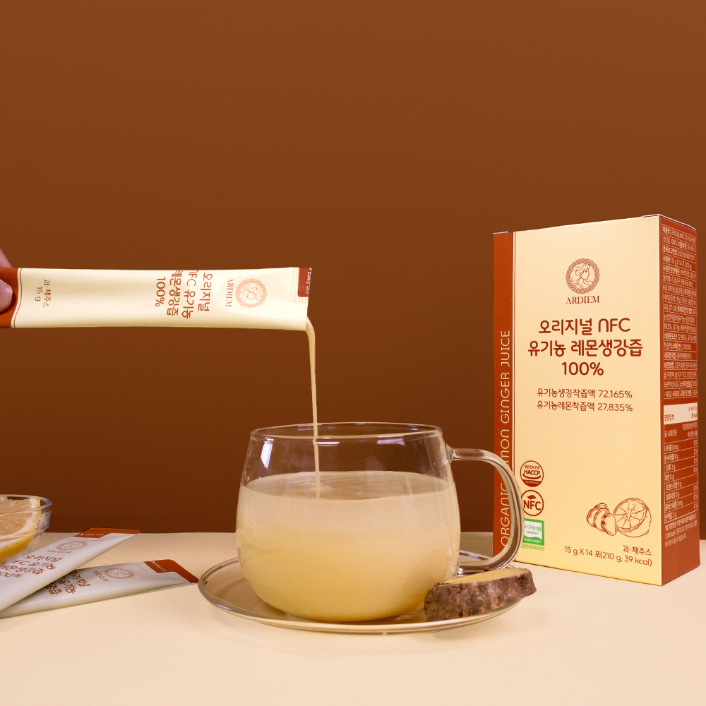 아르디엠 오리지널 NFC 유기농 레몬생강즙 100% 착즙원액 210ml 14포, 1개 이미지 6