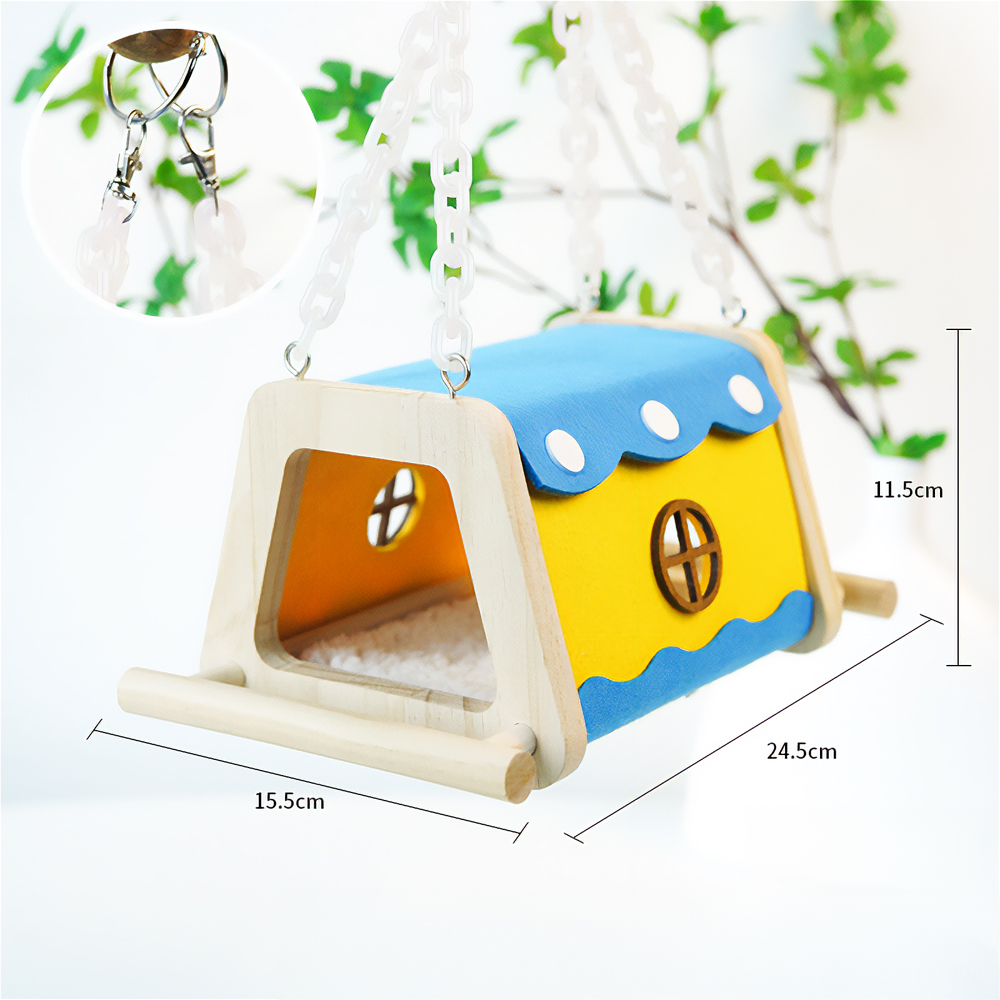 앵무새 은신처 포치 장난감 둥지 놀이터 집 조류 용품