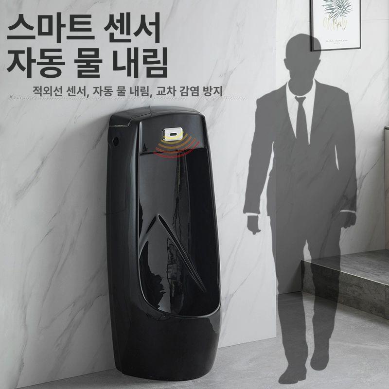 벽걸이 남성용 소변기 현장 간이 공중화장실 매장용 욕실 D형 내장 감지 바닥형 - 상세 이미지 3