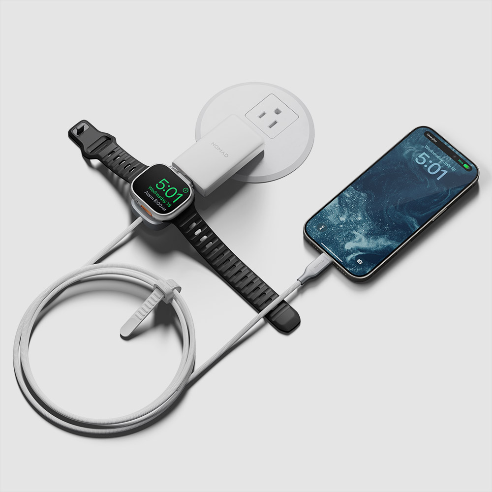 노마드 유니버셜 USB C 타입 100w 고속 충전 PD 케이블 for 애플워치 - 화이트 이미지 6