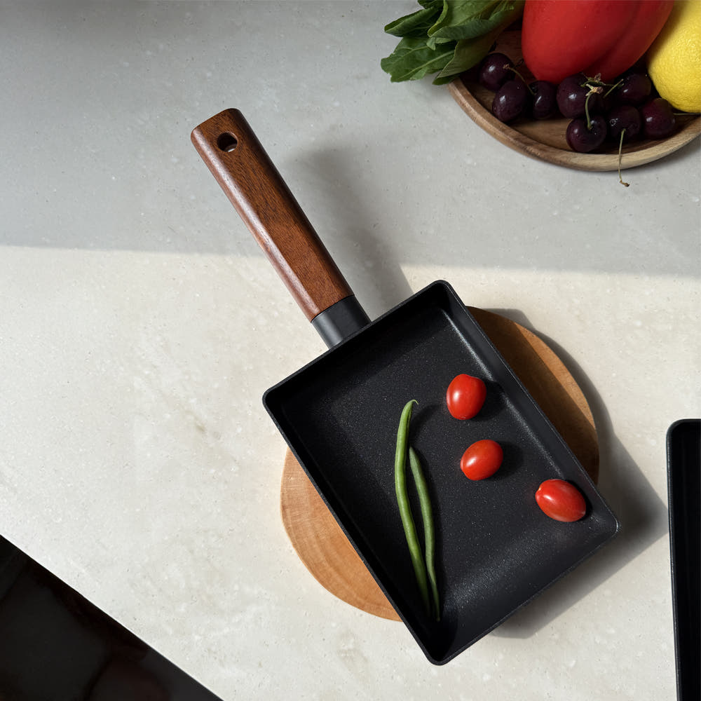 델라고 계란말이 프라이팬 에그팬 티타늄코팅 오일마스터 25cm