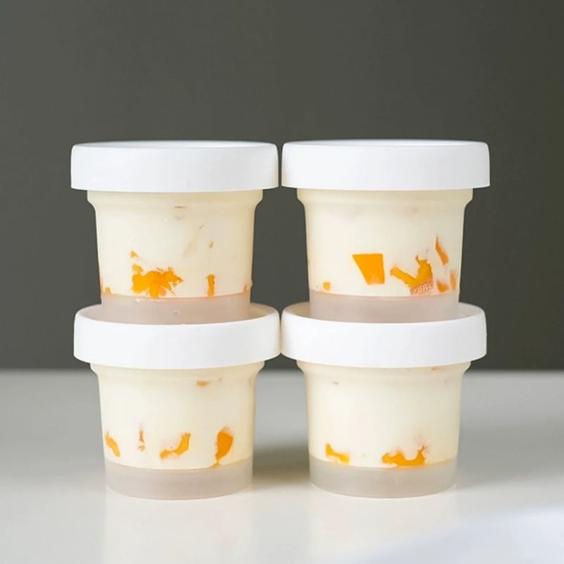 푸딩 일회용 용기 케이크 디저트 플레이트 포장 100ML 컵+뚜껑 100개 - 상세 이미지 3