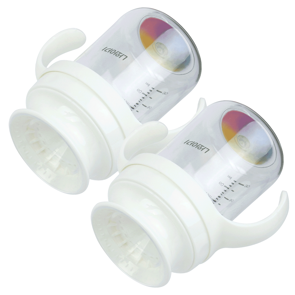 [1+1] 나와아기 흘림방지컵 자기주도컵 무지개