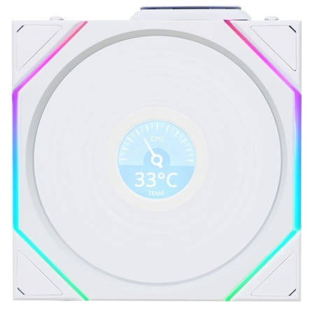리안리 UNI FAN TL Wireless LCD 120 리버스 (화이트) 시스템쿨러