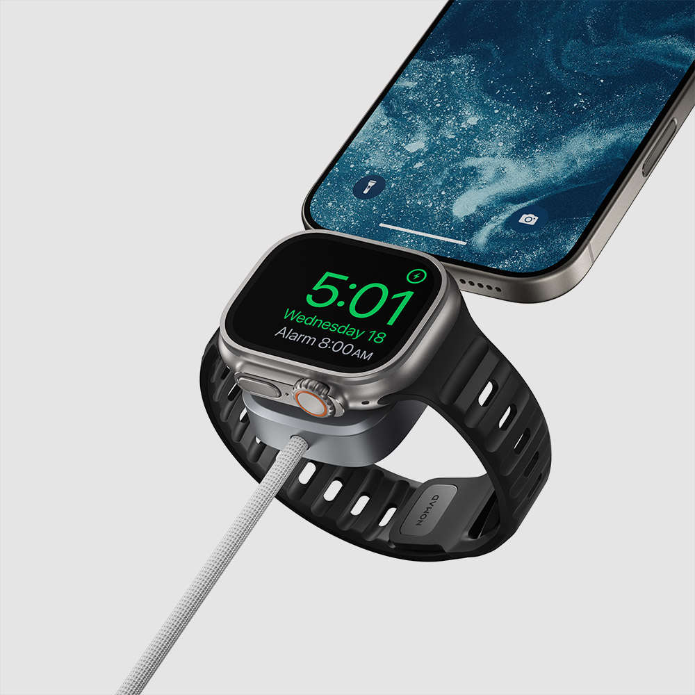 노마드 유니버셜 USB C 타입 100w 고속 충전 PD 케이블 for 애플워치 - 화이트 - 상세 이미지 5