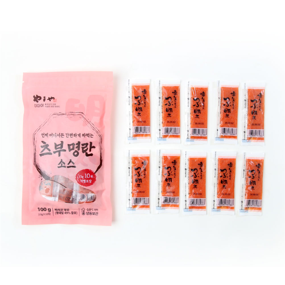 야마야 츠부명란소스 100g (10개입) 명란 젓갈 일본 - 상세 이미지 5