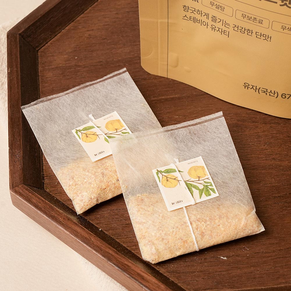 고흥 스테비아 유자스윗티 49g 15티백 유자차 선물 이미지 6
