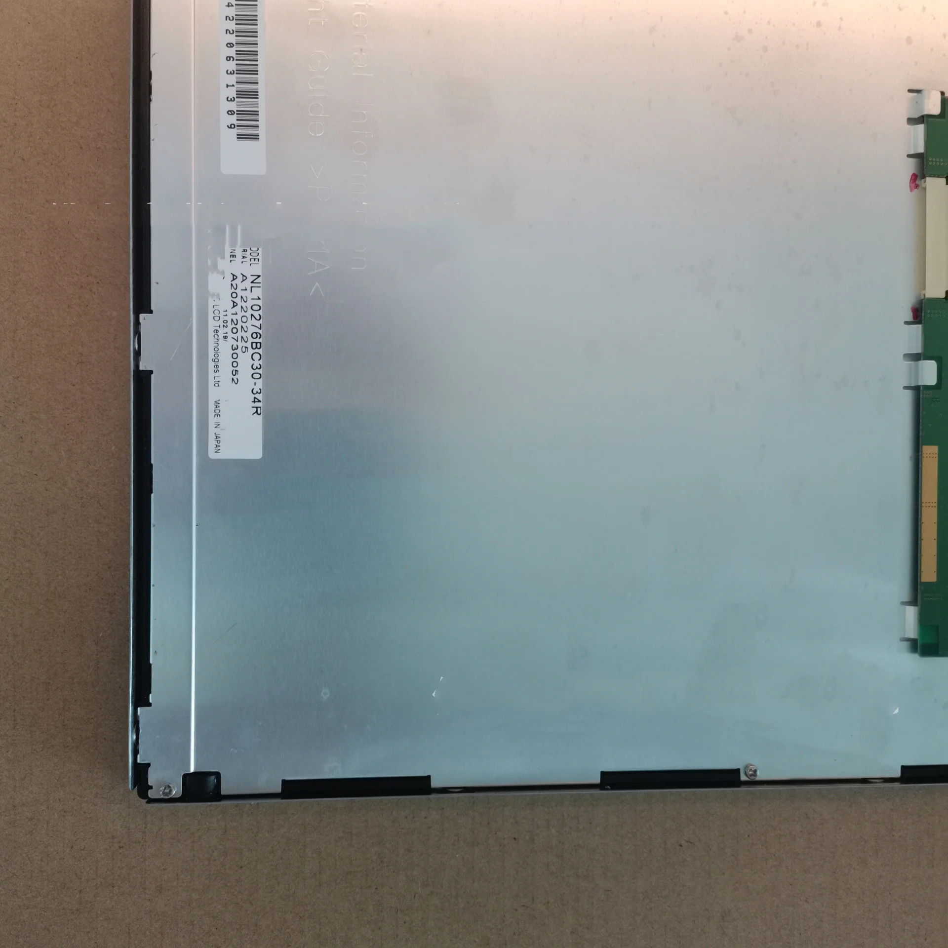 NL10276BC30-34R LCD 디스플레이 화면 15 인치